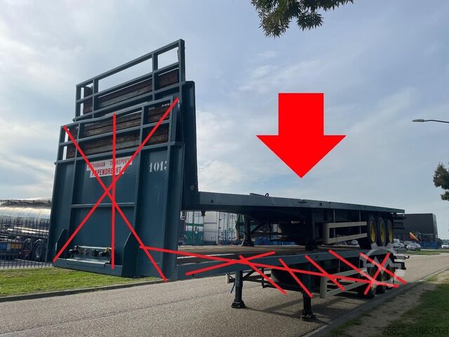 Flatbed Haan OPL 45 Platform / BPW Axles / 2x Liftaxle / Dru...