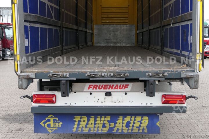 Open semitrailer with tarp FRUEHAUF Pritsche Plane SAF Achsen Liftachse