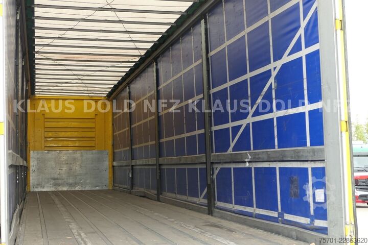 Open semitrailer with tarp FRUEHAUF Pritsche Plane SAF Achsen Liftachse