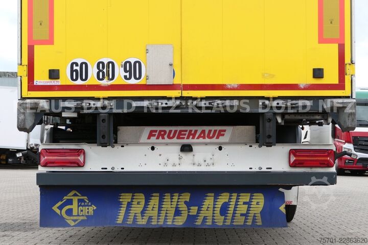 Open semitrailer with tarp FRUEHAUF Pritsche Plane SAF Achsen Liftachse
