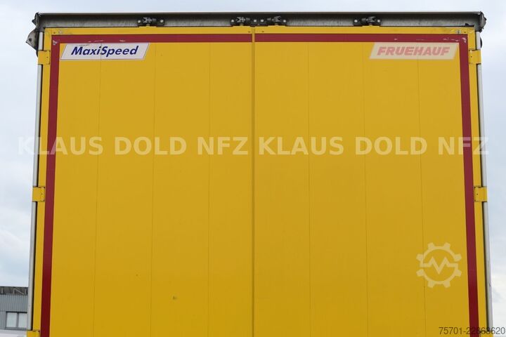 Open semitrailer with tarp FRUEHAUF Pritsche Plane SAF Achsen Liftachse