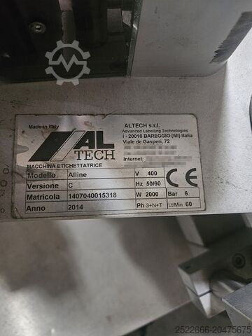 Labeling machines and tunnels ALTECH -SMIPACK Alline  C