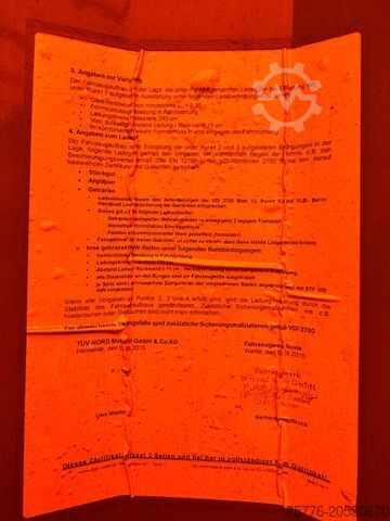 Open semitrailer with tarp KRONE SD Curtainsider MEGA Jumbo XL Zert Getränke etc