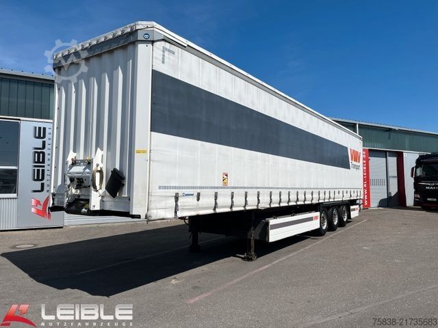 Open semitrailer with tarp KRONE SD*Tautliner*ZertifikatXL+Getränke*Liftachse*