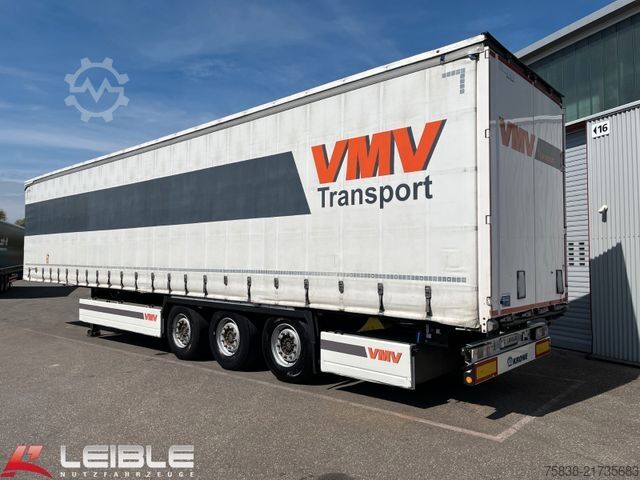 Open semitrailer with tarp KRONE SD*Tautliner*ZertifikatXL+Getränke*Liftachse*