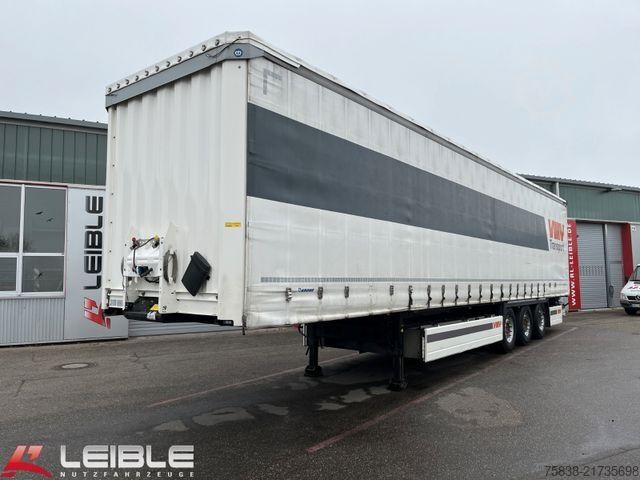 Open semitrailer with tarp KRONE SD*Tautliner*ZertifikatXL+Getränke*Liftachse*