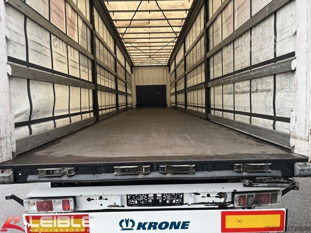 Open semitrailer with tarp KRONE SD*Tautliner*ZertifikatXL+Getränke*Liftachse*