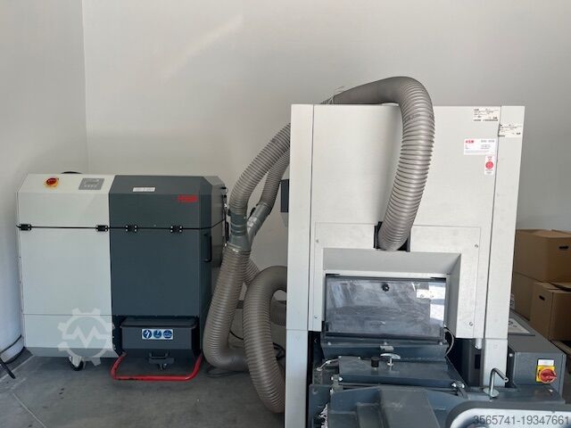 Und ein NEUER unbenutzter HSM 4-100 Staubsammler HSM System niszcząco-belujący HSM SP 5088 Od