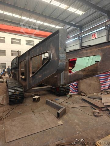 Mud rock separator for mud/soil removing MINGYUAN Crawler mobile roller screener MYC1500x6000F4000 Soil stone separator