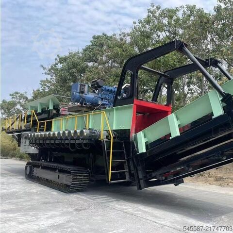 Mud rock separator for mud/soil removing MINGYUAN Crawler mobile roller screener MYC1500x6000F4000 Soil stone separator
