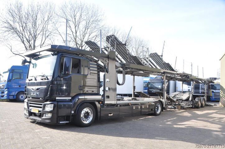 Car carrier van MAN TGS 18.420 + 2AS GROENEWOLD 2018 AUTO-TRANSPORTER