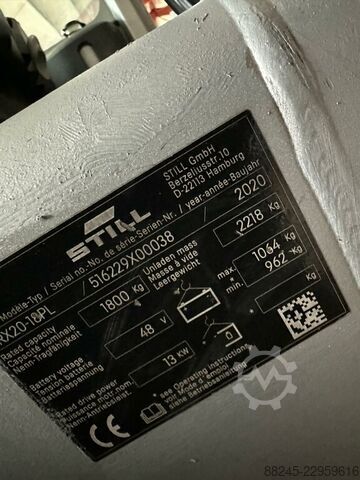 VS-23091 Electric triplex forklift Still RX20-18PL STILL RX20-18PL