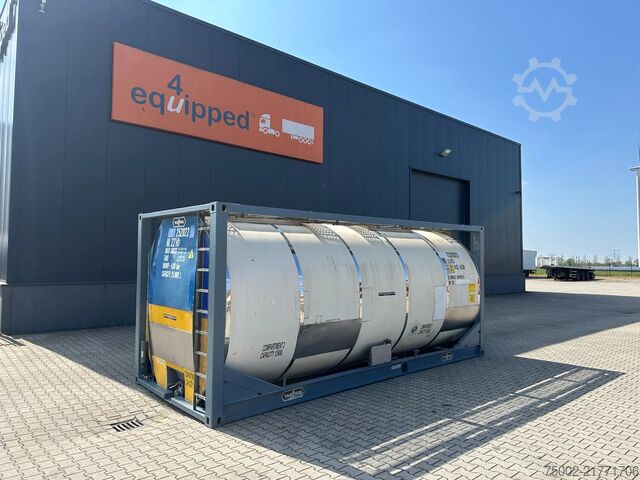 Container Van Hool 20FT ISO 25.00L / 2 comp (2x 12.500L) /IMO-1 / ...