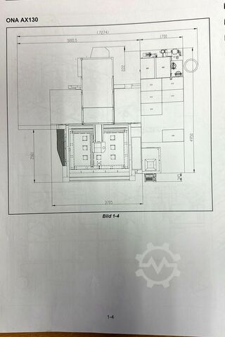 Wire EDM machine ONA AX 130
