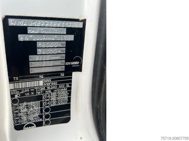 Absetzkipper LKW MAN TGM 18.340 4x2 TGM Meiller AK