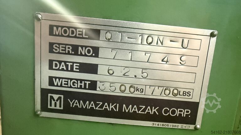 CNC lathe Mazak Quicktrun 10N-U