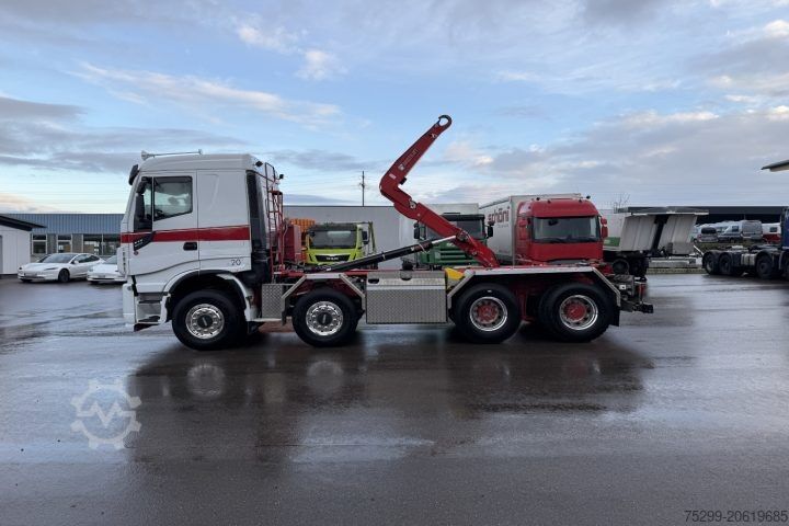 Roll-off tipper truck Iveco 340X51Z X-Way 8x4 Hiab / Swiss-Vehicle