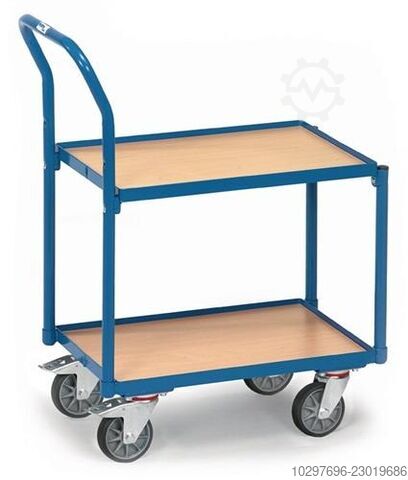 Table trolley with 2 shelves - 1 piece  
