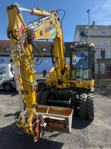 Mobile excavator KOMATSU PW 98 MR-10 / gepflegt / 1600 Bh / inkl. GRL+TL