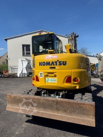 Mobile excavator KOMATSU PW 98 MR-10 / gepflegt / 1600 Bh / inkl. GRL+TL