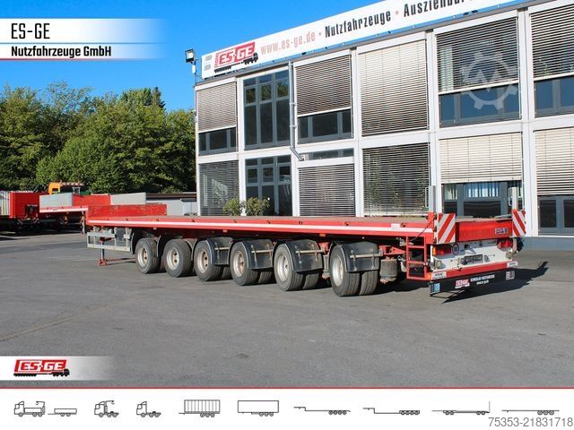 Low loader semitrailer ES-GE 6-Achs-Satteltieflader - hydr. gelenkt