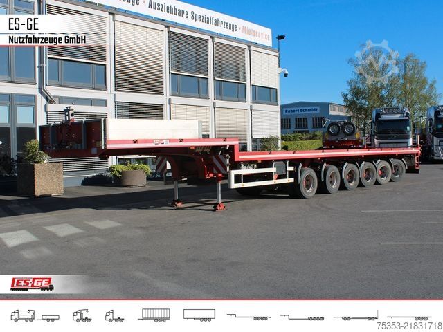 Low loader semitrailer ES-GE 6-Achs-Satteltieflader - hydr. gelenkt