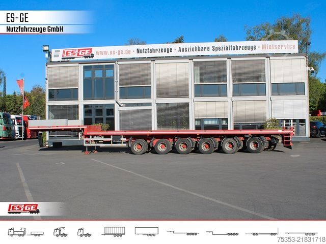 Low loader semitrailer ES-GE 6-Achs-Satteltieflader - hydr. gelenkt