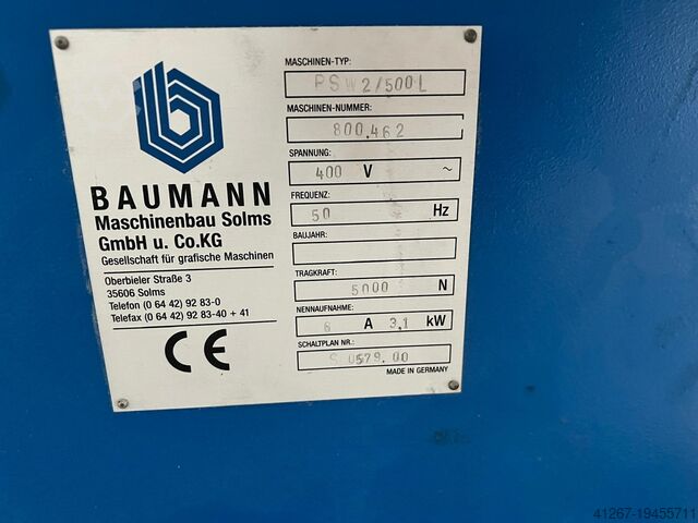 Stacking lifter Baumann BSW 2/500 L