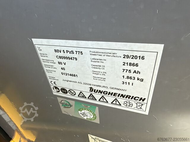  JUNGHEINRICH EFG425S Triplo 500 Freelift / Sideshift / 4e Funct