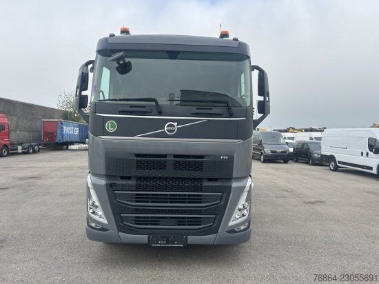 Three-sided tipper truck VOLVO FH 500 6X4 3-SEITEN KIPPER KRAN  MFCT HAMA KIPPER, PALFINGER PK 22000 RETARDER
