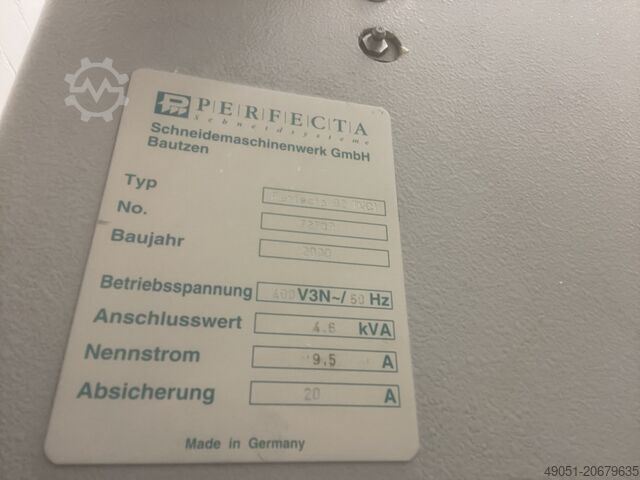 Schneidemaschine PERFECTA 92 TVC1