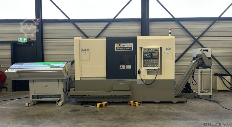 CNC Lathe with Y-axis, driven tools and Victor Vturn A26SY