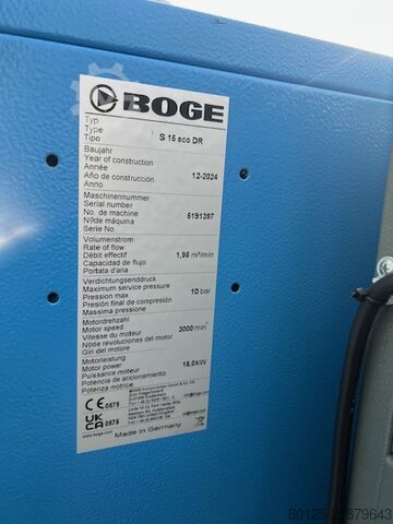 Screw compressor Boge Ecco S15 DR