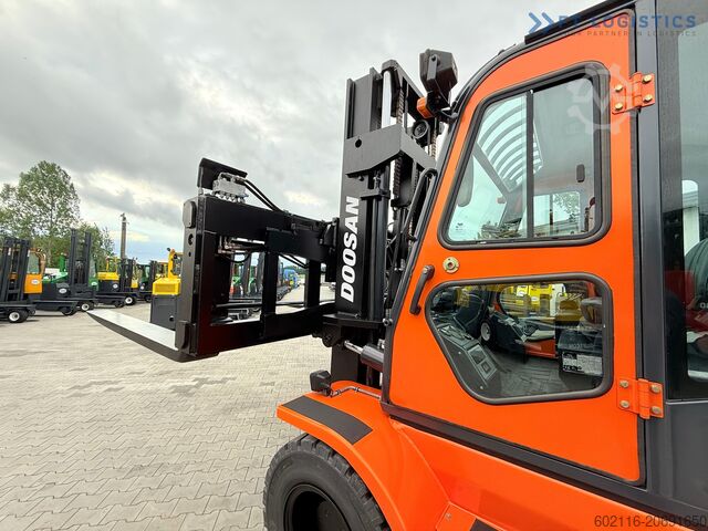 Four-wheel forklift DOOSAN 70 / DUPLEX / FORK 2500MM / POSITIONER