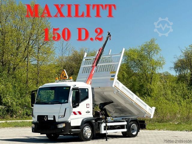 Tipper truck RENAULT D 7.5 *TIPPER 3,25m *MAXILIFT 150 D.2 * TOP!