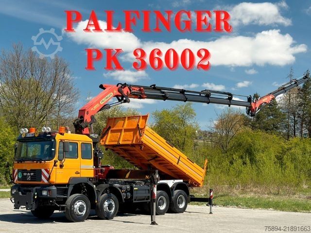 Truck mounted crane MAN 35.414 * PALFINGER PK 36002 +FUNK / 8x8