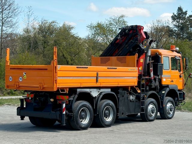 Truck mounted crane MAN 35.414 * PALFINGER PK 36002 +FUNK / 8x8