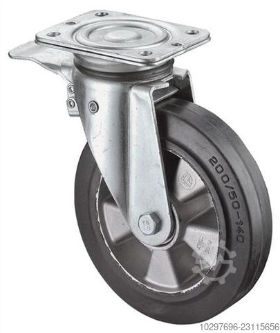 Heavy-duty swivel castor, diameter 200 mm - 1 piece BS ROLLEN 
