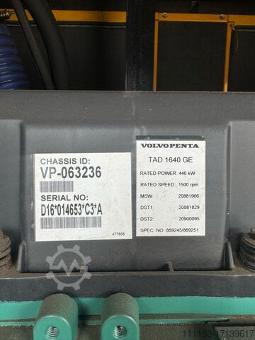 Dieselgenerator Volvo 450 Kva Diesel Generator Volvo diesel generator