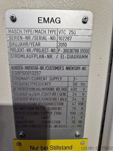 Vertical lathe EMAG & Lang-Laru VTC 250