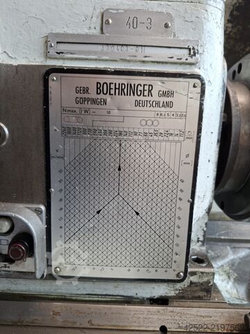 Center Lathe VDF BOEHRINGER 36 S