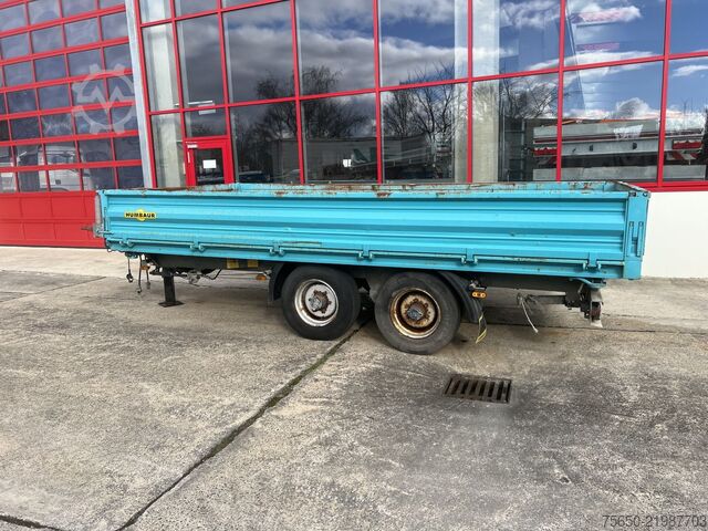Tipper trailer Humbaur HTK 10 50 24  Tandem Kipper- Tieflader