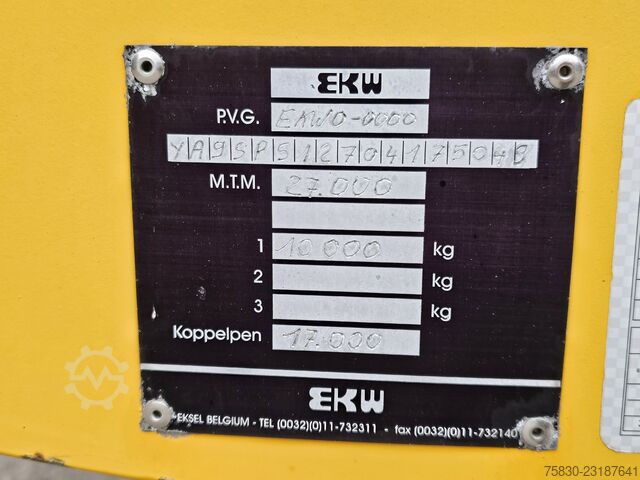 EKW TUB / LOWBED / STEERING AXLE / LOW PLATFORM EKW KUIP / LOWBED / STEERING AXLE / TIEFBETT