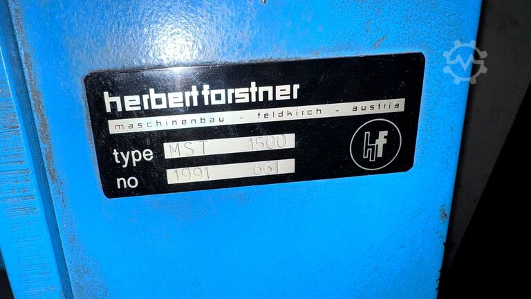 Blechrichtanlage FORSTNER MST 1500