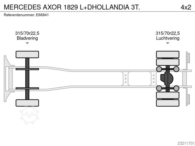 MERCEDES AXOR 1829 L+DHOLLANDIA 3T. Mercedes-Benz AXOR 1829 L+DHOLLANDIA 3T.
