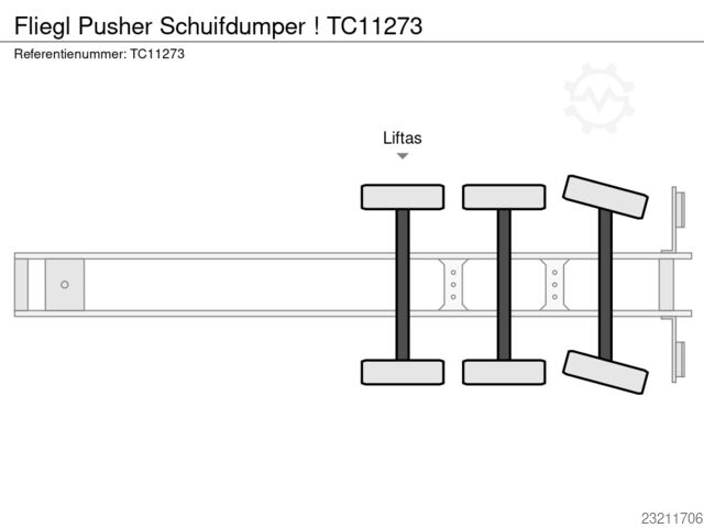 Fliegl Pusher Schiebekipper! TC11273 Fliegl Pusher Schuifdumper !