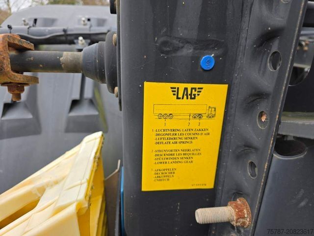 Auflieger-Wechselfahrgestell LAG Kipp-Chassis 20", Liftachse,Staukiste Edelstahl