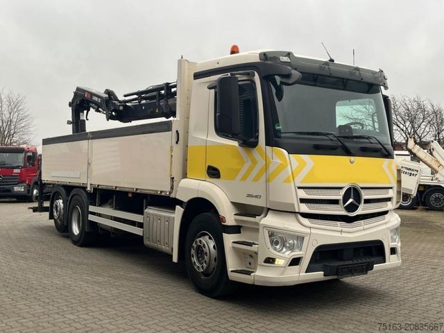 Autokran MERCEDES-BENZ Antos 2540 L 6x2 Pritsche Heckkran 5xhydr, faltb