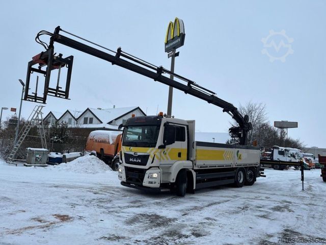 Autokran MAN TG-S 26.420 6x2 BL Pritsche Heckkran 4xhydr,Hiab