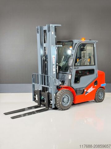Diesel front loader Heli CPCD25-H3-Diesel 2,5t 6m Kabine-KUBOTA - Garantie